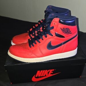 Nike Red and Black Athletic Shoes